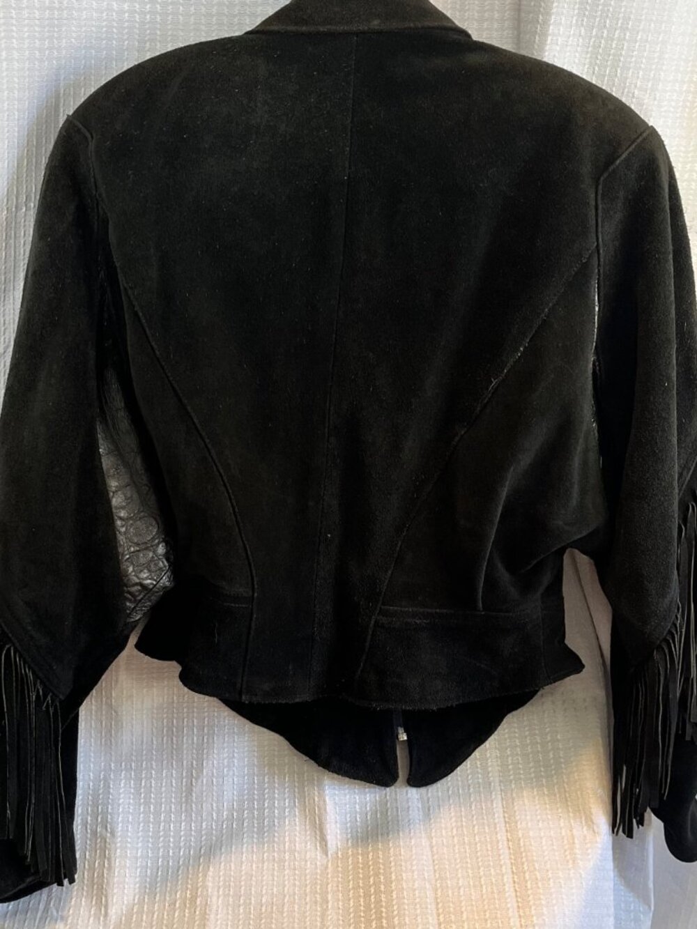 Vintage Outerwear by Phoenix Western Style Cropped Fringed Jacket size M - Picture 2 of 7